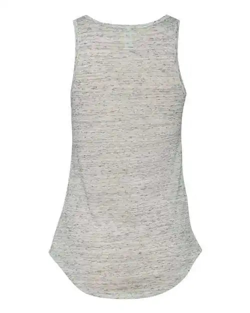 Bella + Canvas 8805 Women’s Flowy V-neck Tank - White Marble