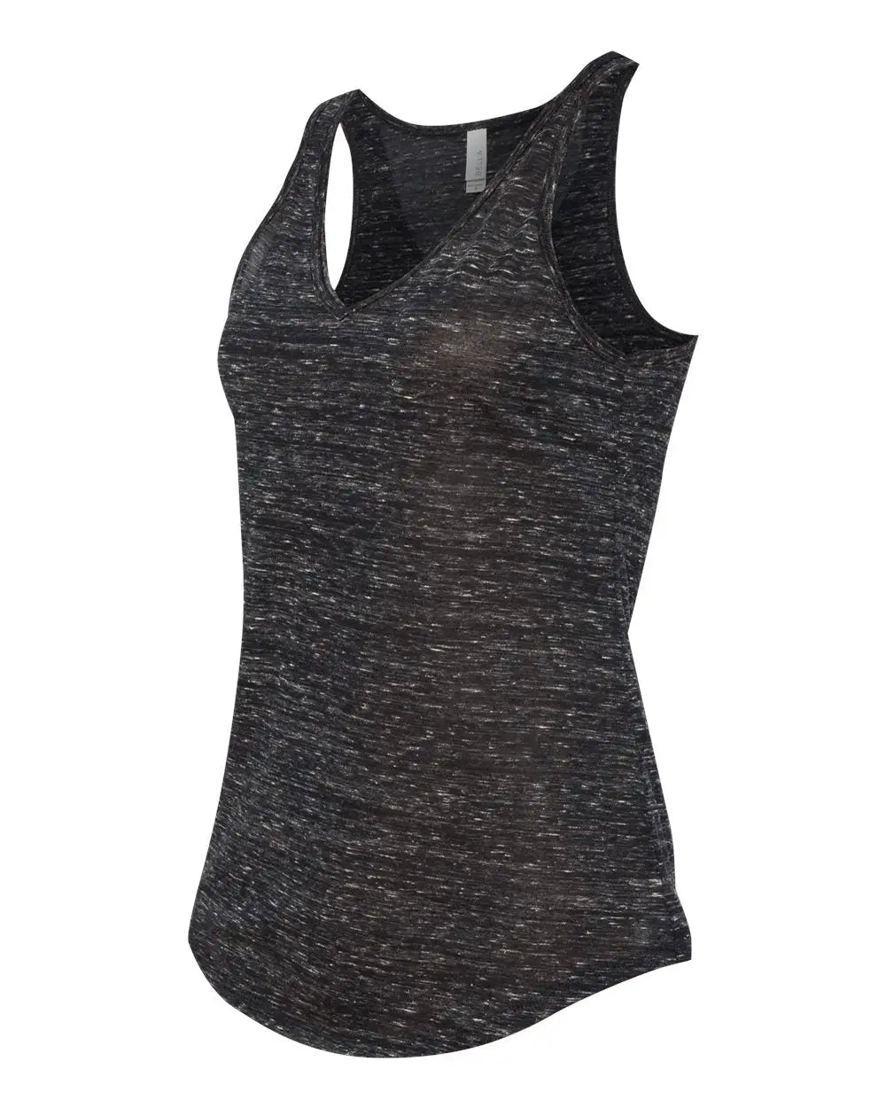 Bella + Canvas 8805b Women’s Flowy V-neck Tank - 8805 - Black Marble - Ladies s