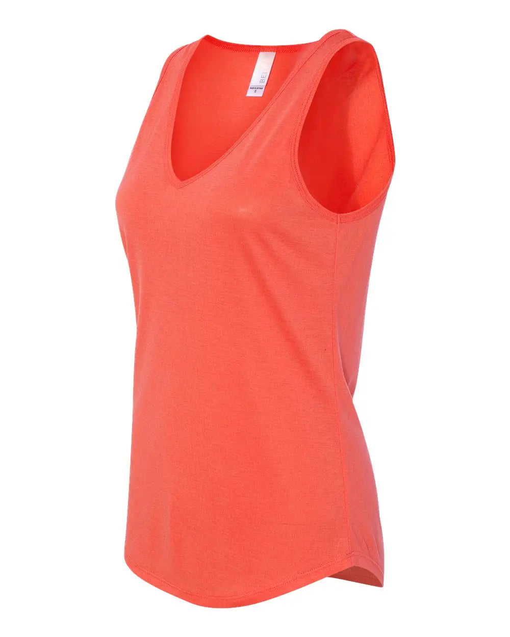 Bella + Canvas 8805b Women’s Flowy V-neck Tank - 8805 - Coral
