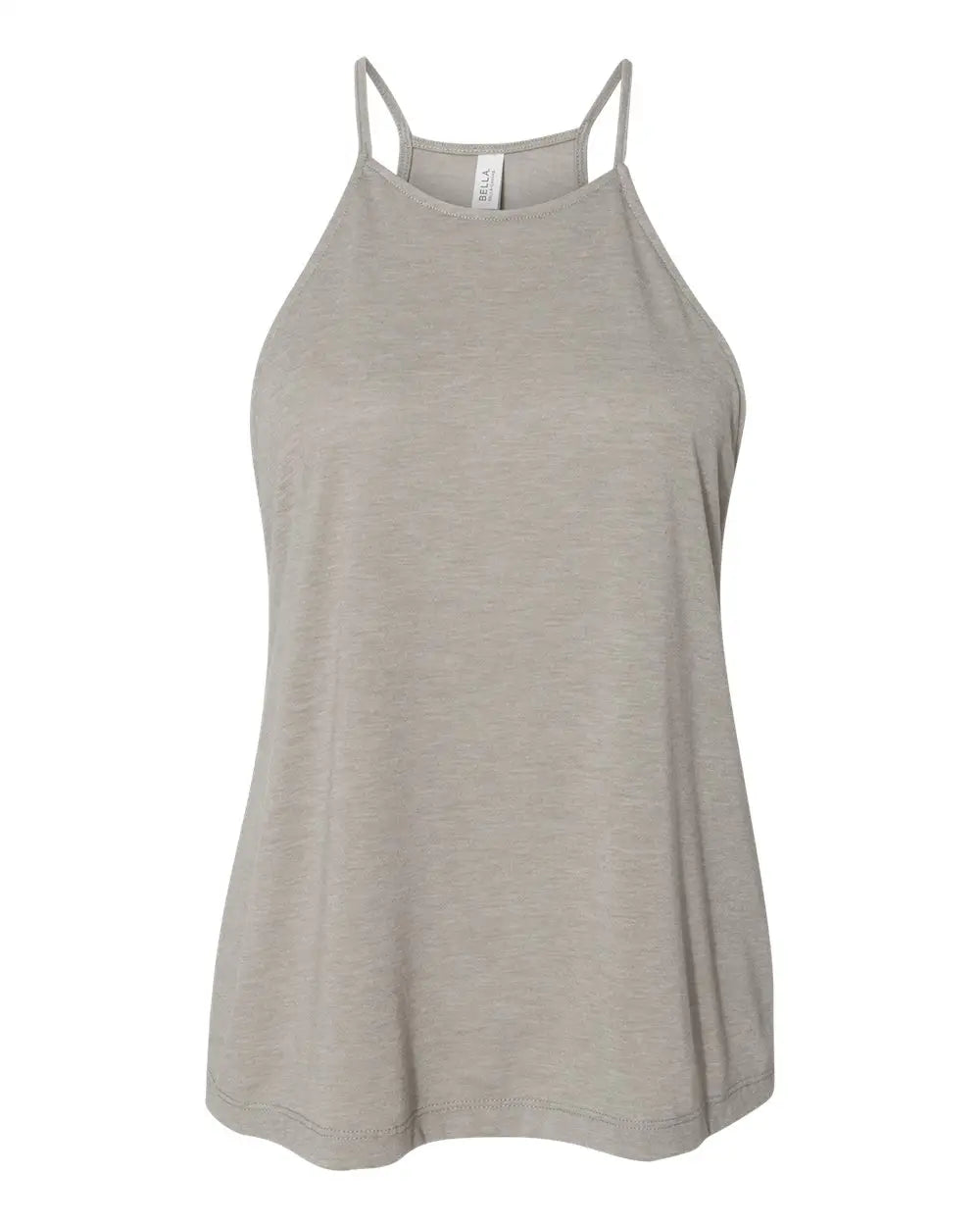 Bella + Canvas 8809 Women’s Flowy High-neck Tank - Heather Stone - Ivory / s
