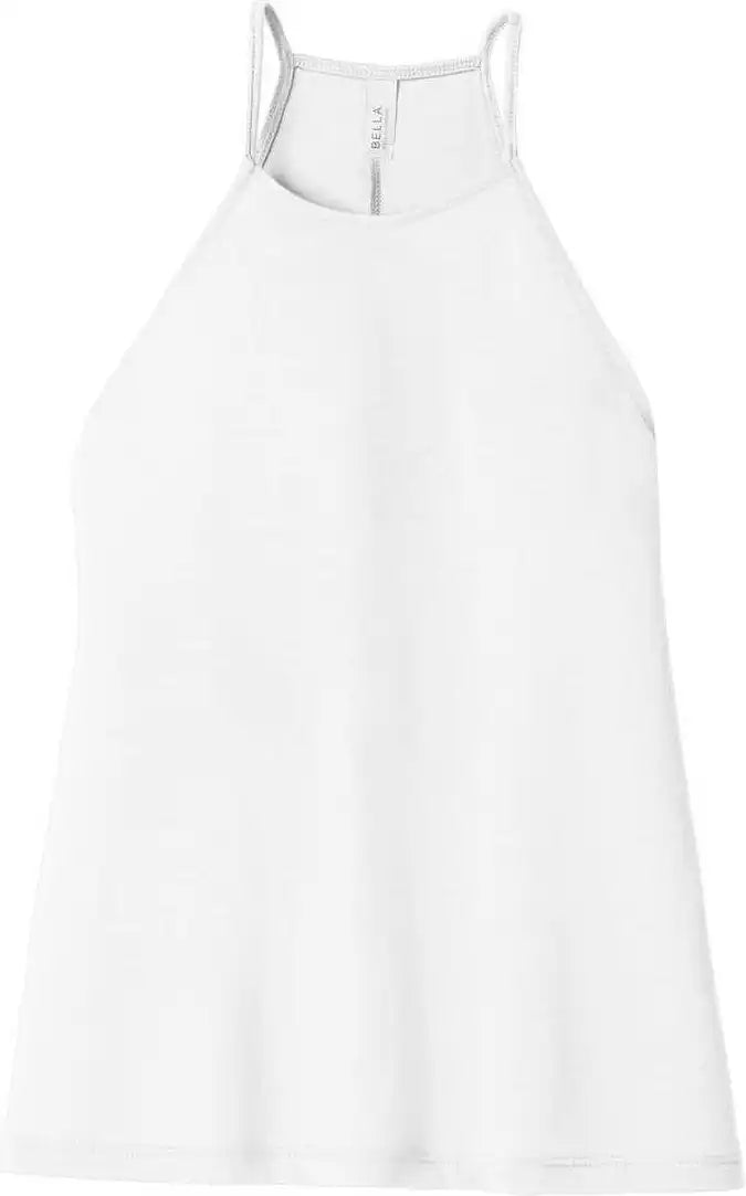 Bella + Canvas 8809 Women’s Flowy High Neck Tank White