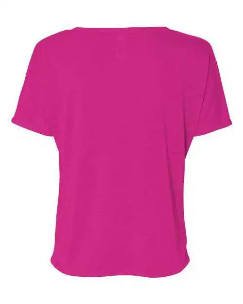 Bella + Canvas 8815 Womens Slouchy v Neck Tee Berry