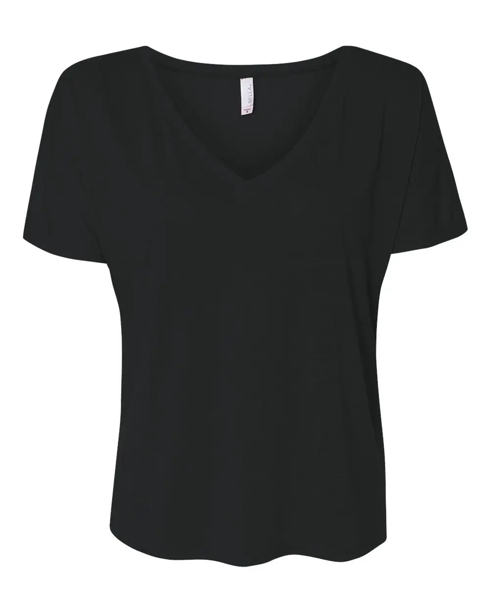 Bella + Canvas 8815 Women’s Slouchy V-neck Tee - Black