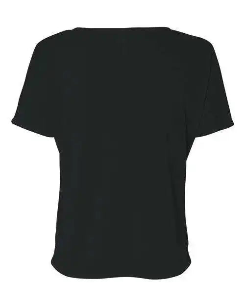 Bella + Canvas 8815 Womens Slouchy v Neck Tee Black