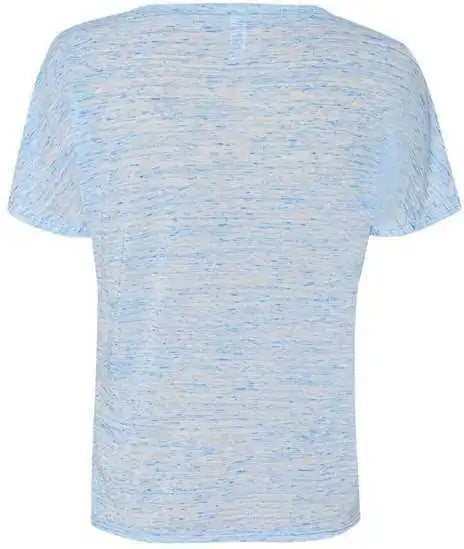 Bella + Canvas 8815 Womens Slouchy V-neck Tee - Blue Marble