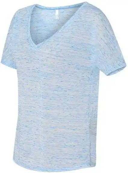 Bella + Canvas 8815 Womens Slouchy V-neck Tee - Blue Marble