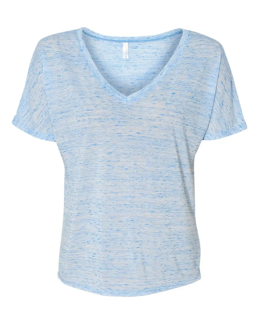 Bella + Canvas 8815 Women’s Slouchy V-neck Tee - Blue Marble