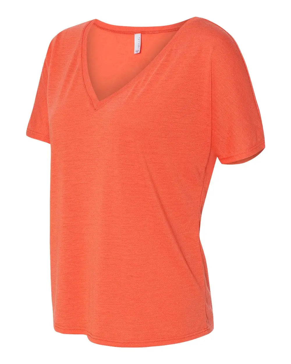 Bella + Canvas 8815 Women’s Slouchy V-neck Tee - Coral - s