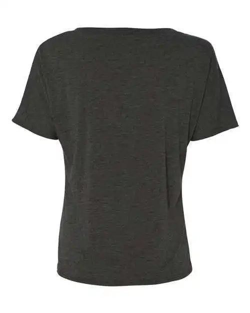Bella + Canvas 8815 Womens Slouchy V-neck Tee - Dark Grey Heather