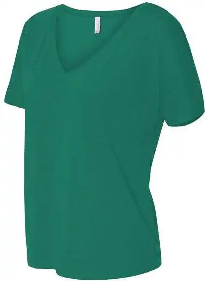 Bella + Canvas 8815 Womens Slouchy V-neck Tee - Kelly