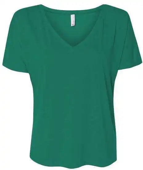 Bella + Canvas 8815 Womens Slouchy V-neck Tee - Kelly