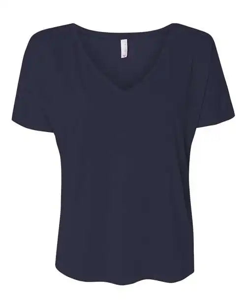 Bella + Canvas 8815 Womens Slouchy V-neck Tee - Midnight