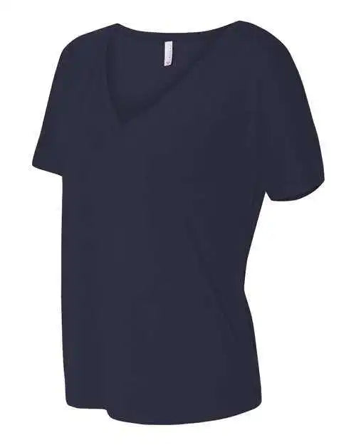 Bella + Canvas 8815 Womens Slouchy V-neck Tee - Midnight
