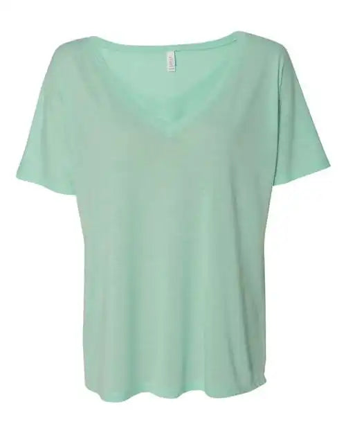 Bella + Canvas 8815 Womens Slouchy V-neck Tee - Mint