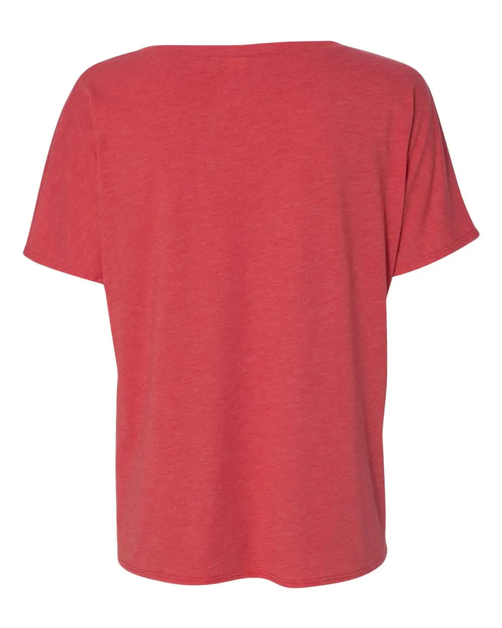 Bella + Canvas 8815 Women’s Slouchy V-neck Tee - Red Triblend