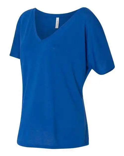 Bella + Canvas 8815 Womens Slouchy V-neck Tee - True Royal