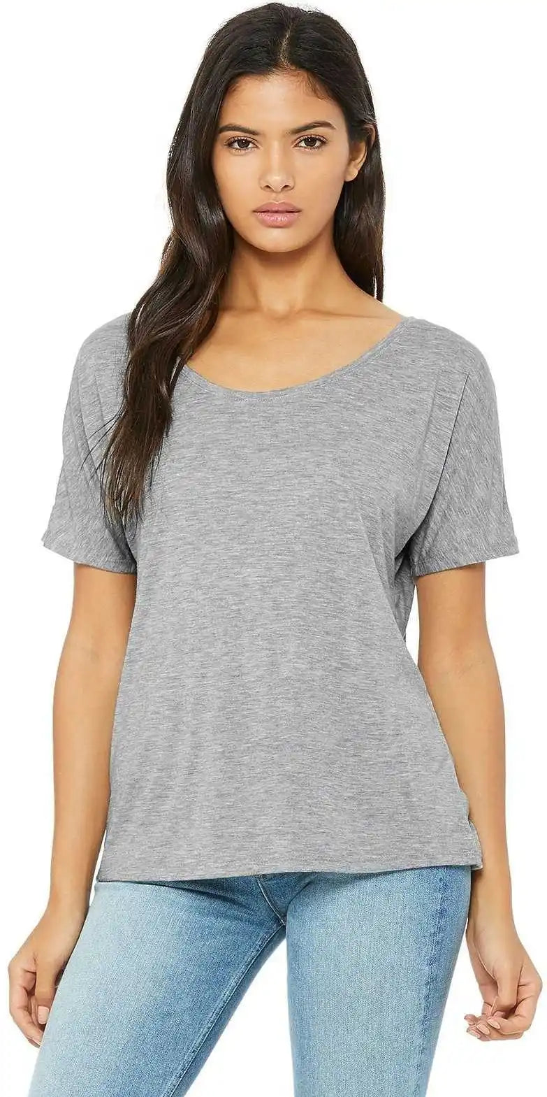 Bella + Canvas 8816 Women’s Slouchy Tee - Athletic Heather
