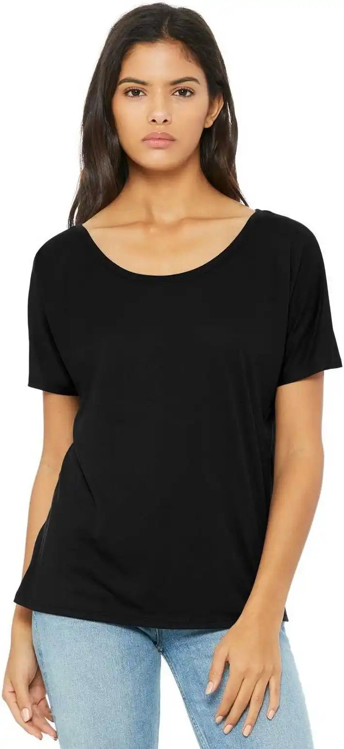 Bella + Canvas 8816 Women’s Slouchy Tee Black