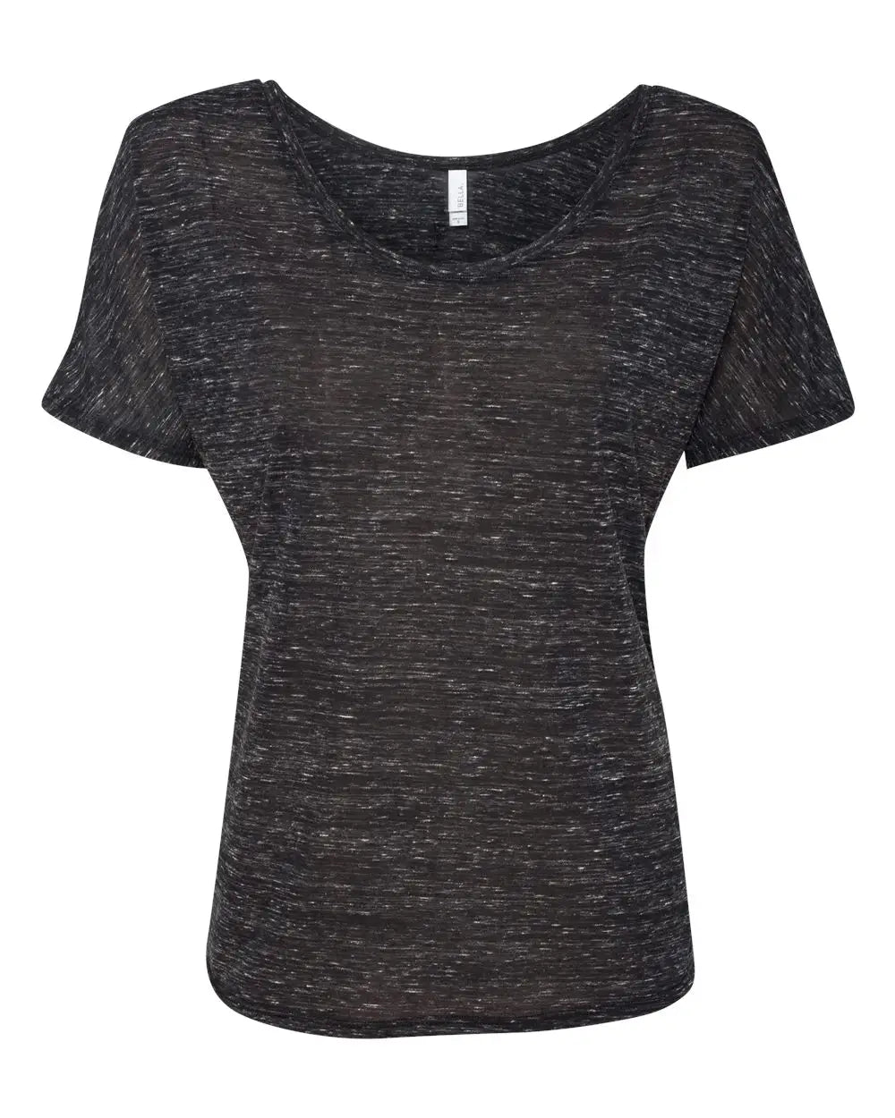 Bella + Canvas 8816 Women’s Slouchy Tee - Black Marble - s