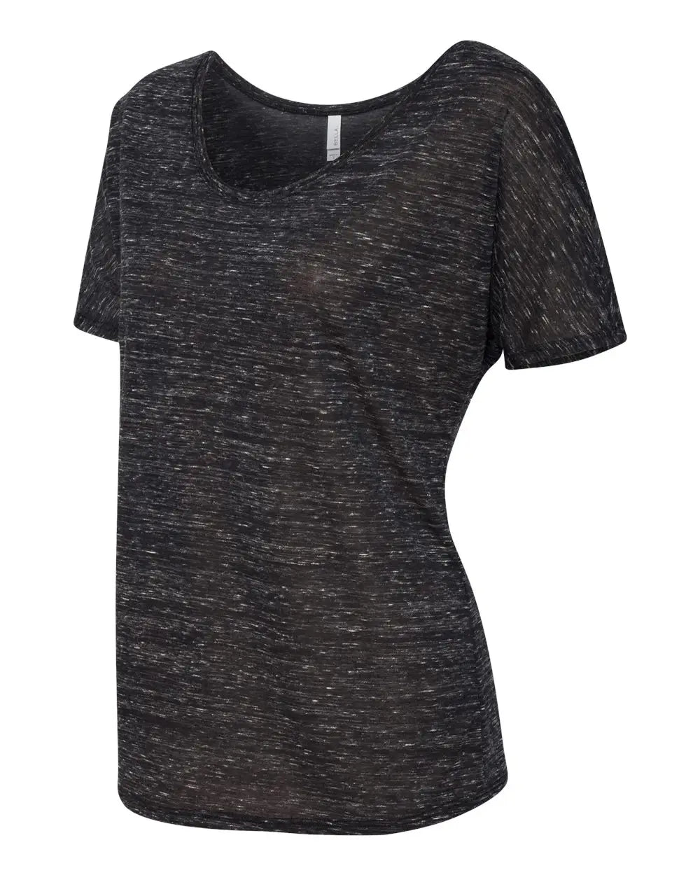 Bella + Canvas 8816 Women’s Slouchy Tee - Black Marble - s