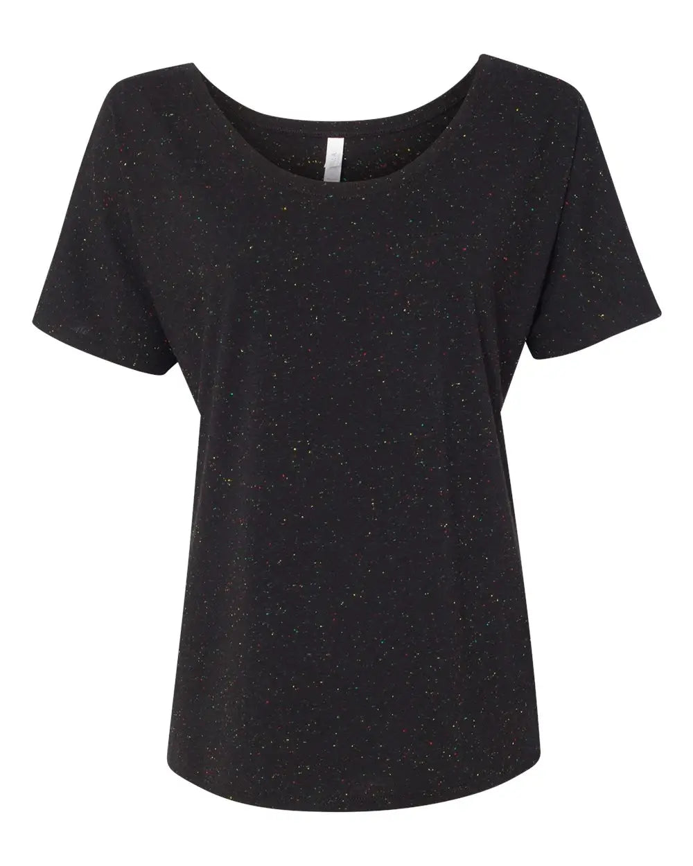 Bella + Canvas 8816 Women’s Slouchy Tee - Black Speckled