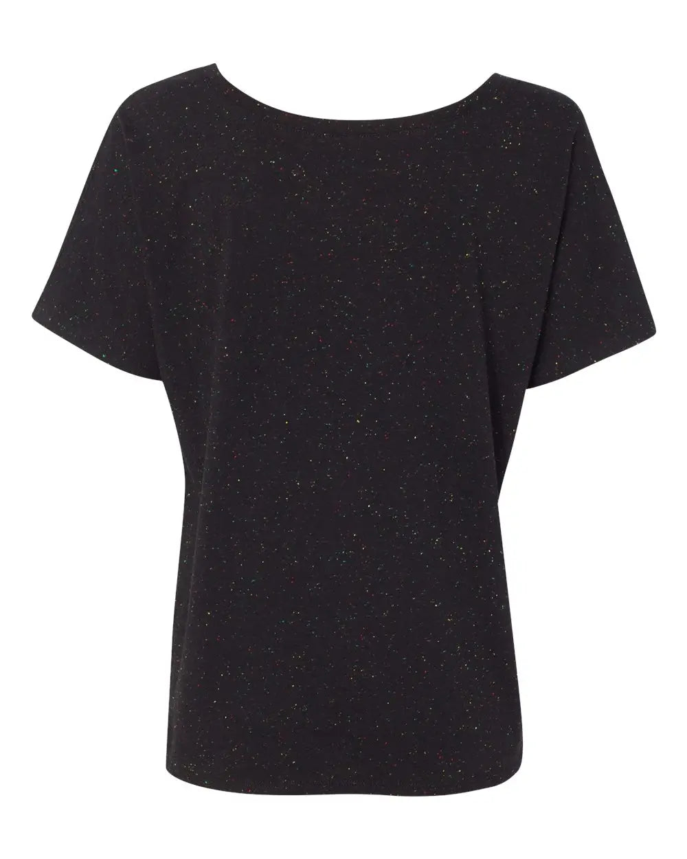 Bella + Canvas 8816 Women’s Slouchy Tee - Black Speckled