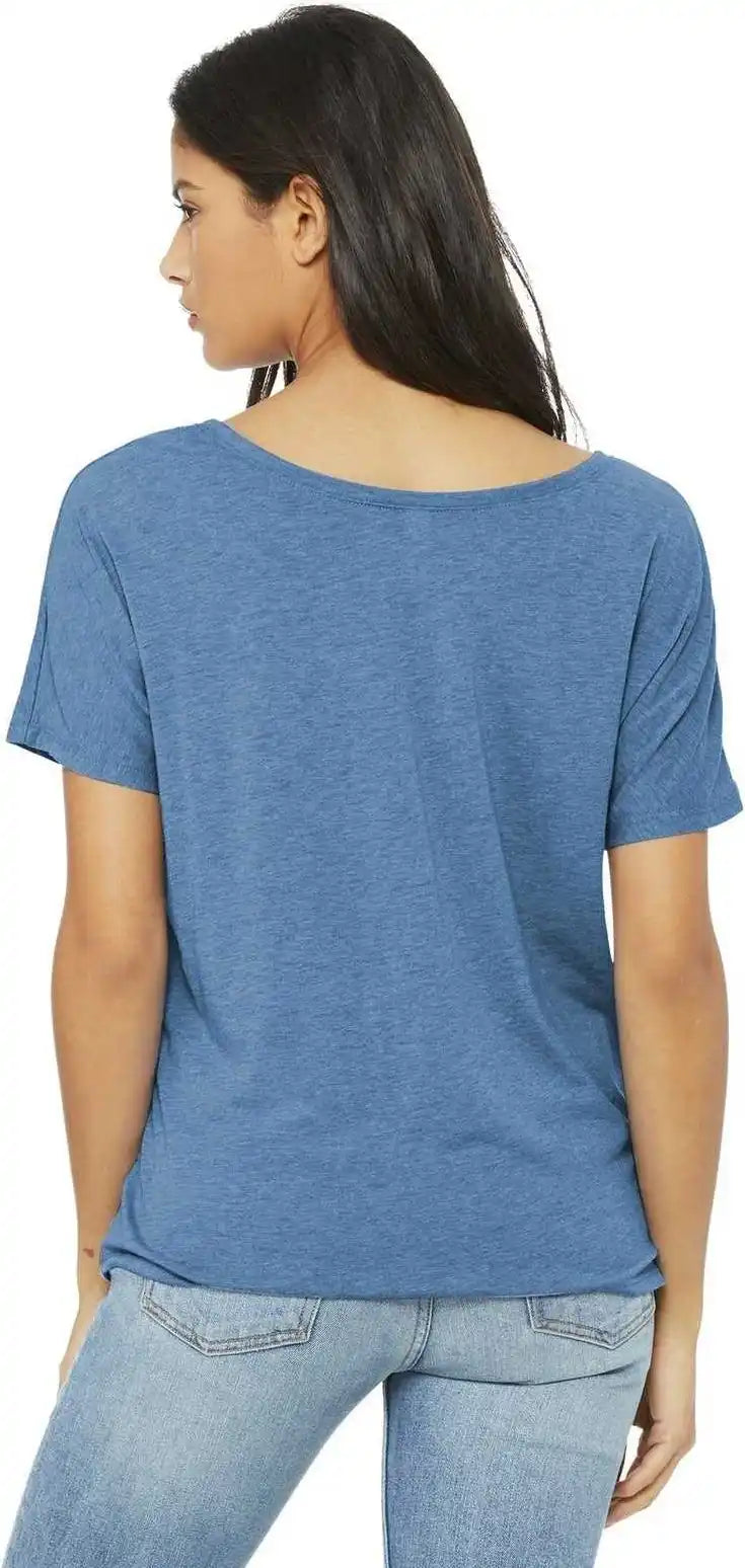 Bella + Canvas 8816 Women’s Slouchy Tee - Blue Triblend