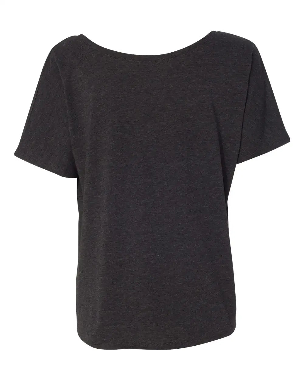 Bella + Canvas 8816 Women’s Slouchy Tee - Charcoal Black Triblend