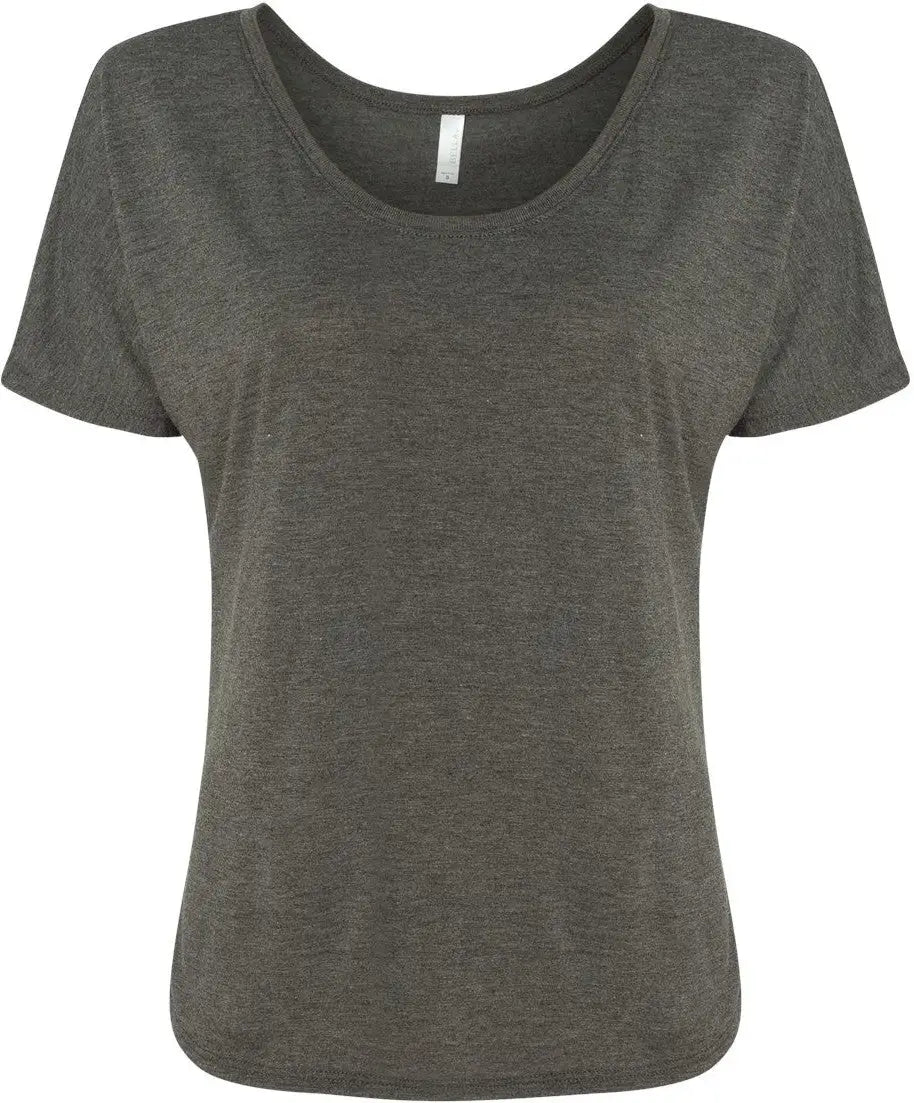 Bella + Canvas 8816 Women’s Slouchy Tee - Dark Grey Heather