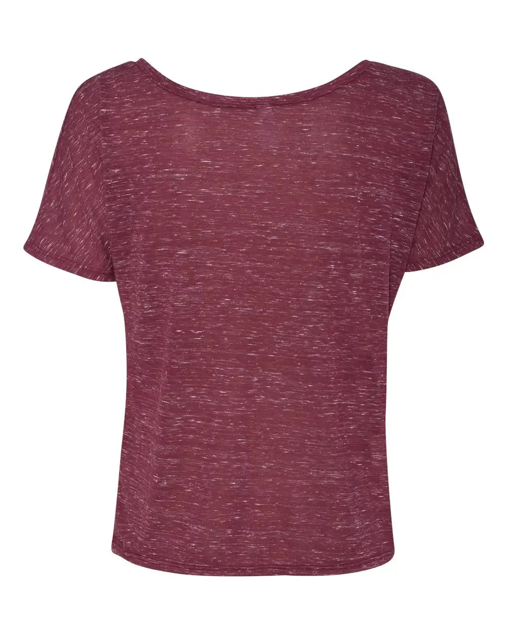 Bella + Canvas 8816 Women’s Slouchy Tee - Maroon Marble