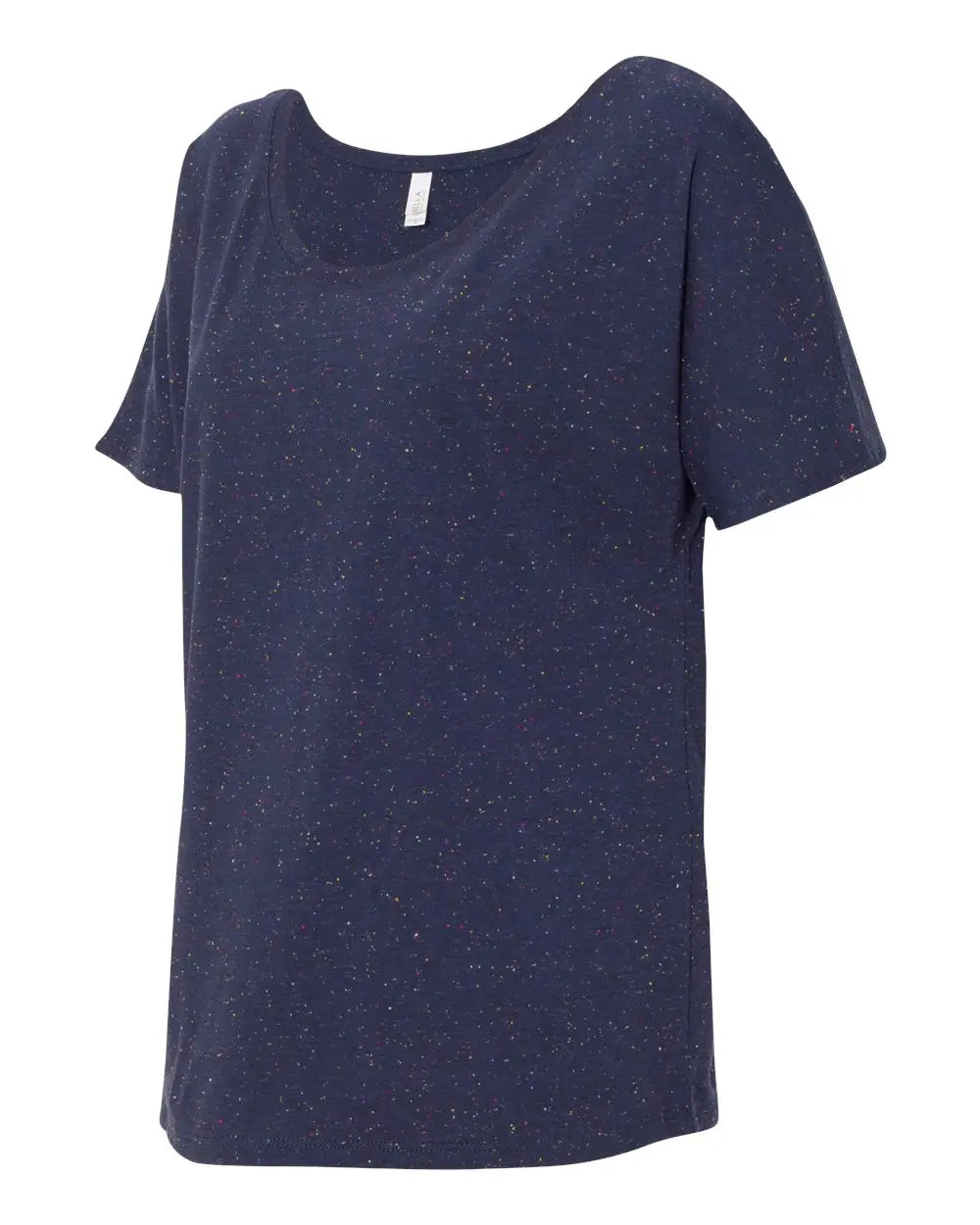 Bella + Canvas 8816 Women’s Slouchy Tee - Navy Speckled