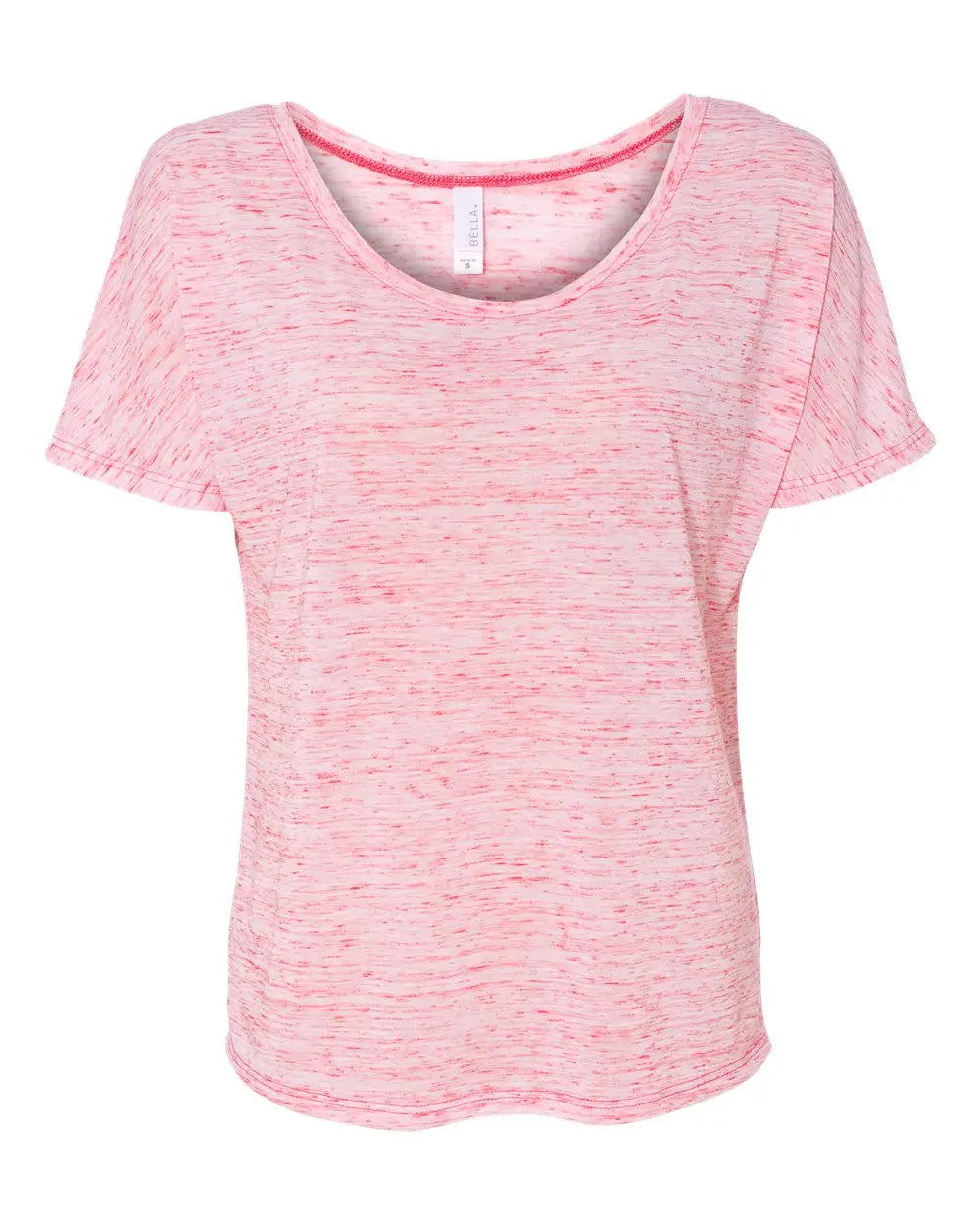 Bella + Canvas 8816 Women’s Slouchy Tee - Red Marble - s