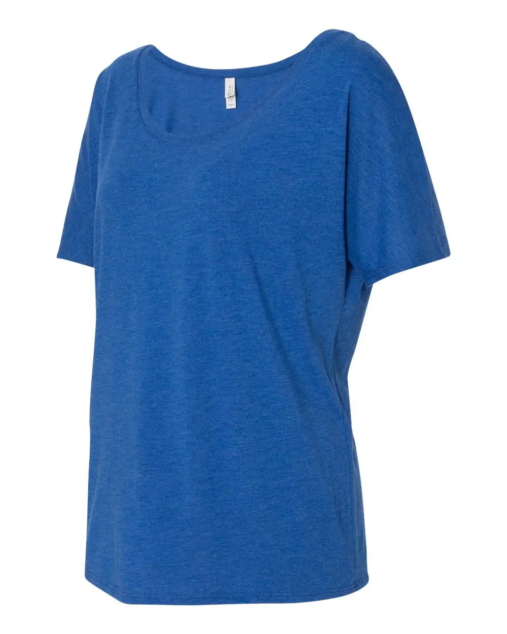 Bella + Canvas 8816 Women’s Slouchy Tee - True Royal Triblend - s