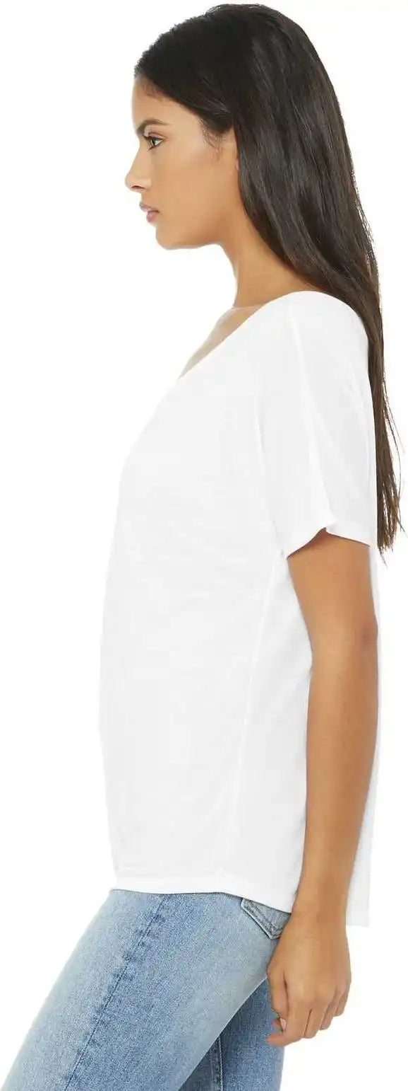 Bella + Canvas 8816 Women’s Slouchy Tee White