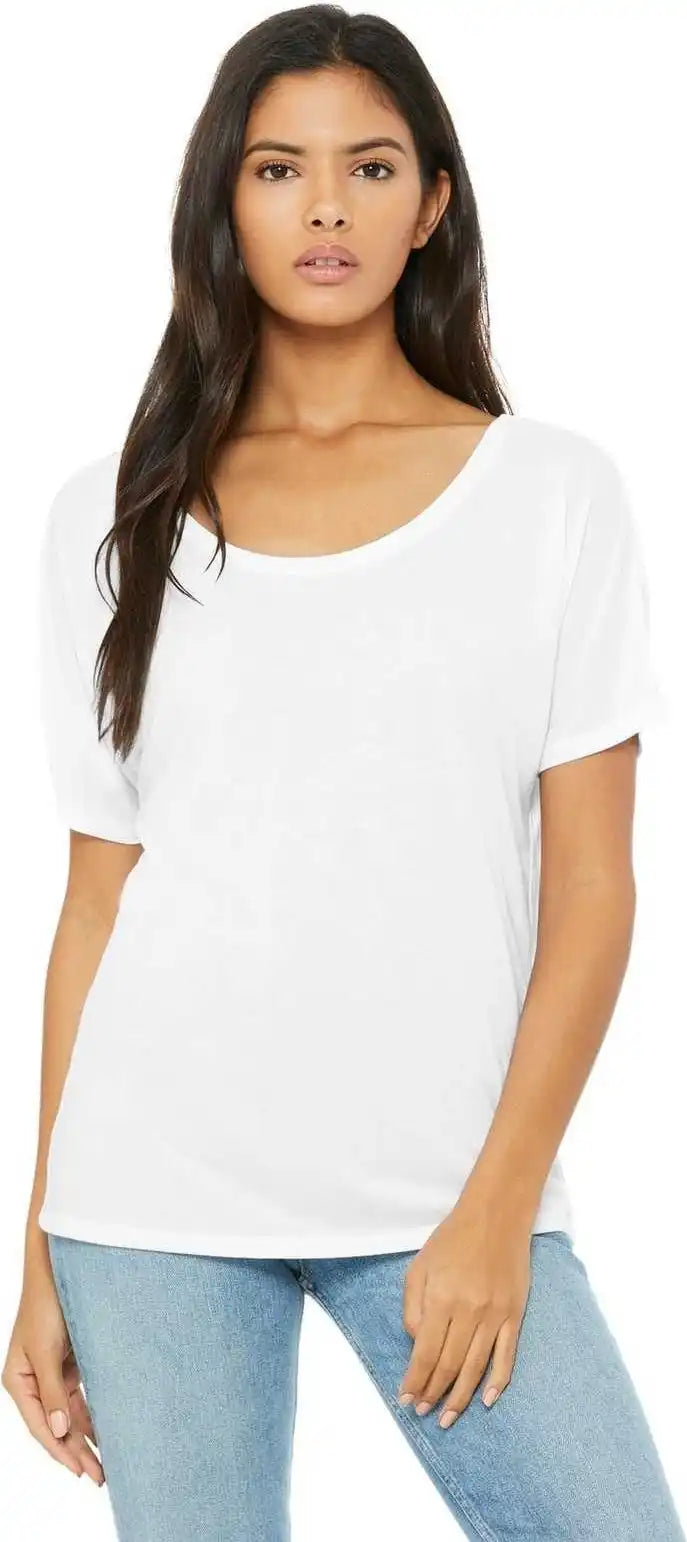 Bella + Canvas 8816 Women’s Slouchy Tee White