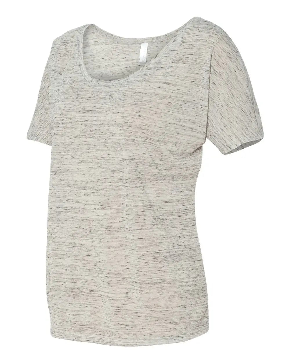 Bella + Canvas 8816 Women’s Slouchy Tee - White Marble