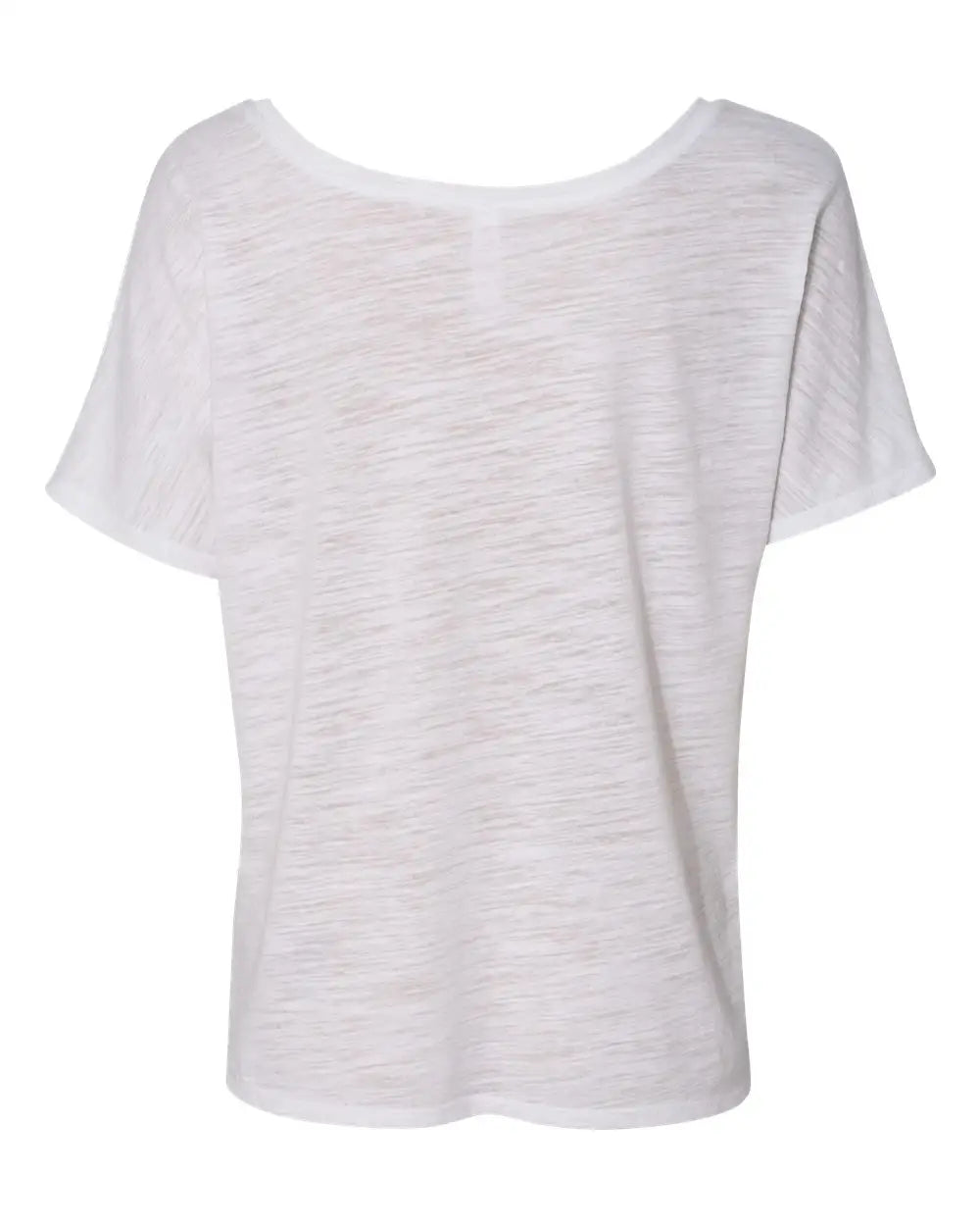 Bella + Canvas 8816 Women’s Slouchy Tee - White Slub