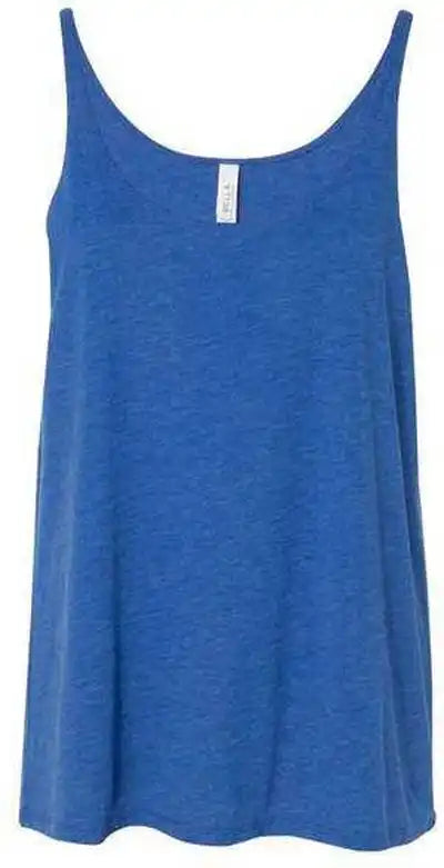Bella + Canvas 8838 Women’s Slouchy Tank - True Royal Triblend