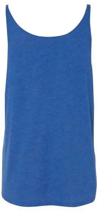 Bella + Canvas 8838 Women’s Slouchy Tank - True Royal Triblend