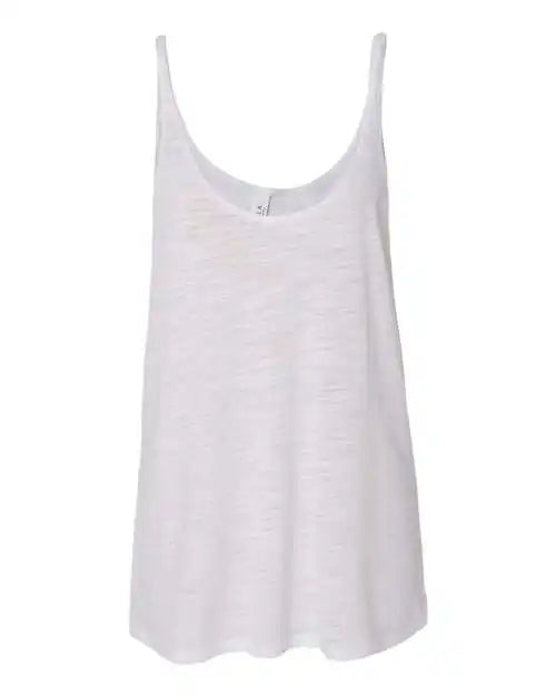 Bella + Canvas 8838 Women’s Slouchy Tank - White Slub