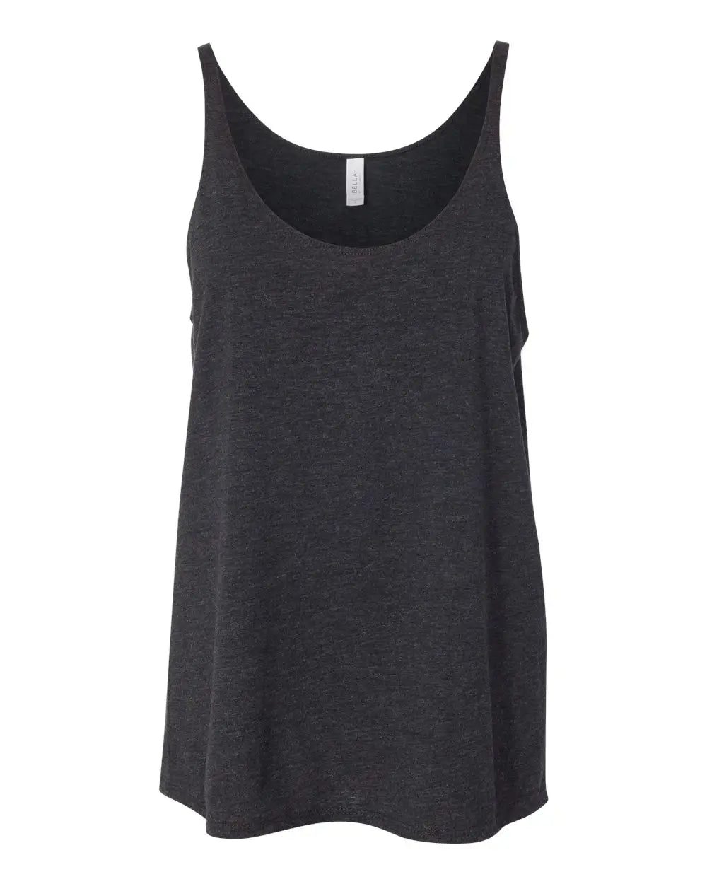 Bella + Canvas 8838b Women’s Slouchy Tank - 8838 - Charcoal Black Triblend