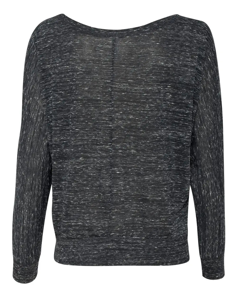 Bella + Canvas 8850b Women’s Flowy off Shoulder Long Sleeve Tee - 8850 - Black Marble - Ladies s