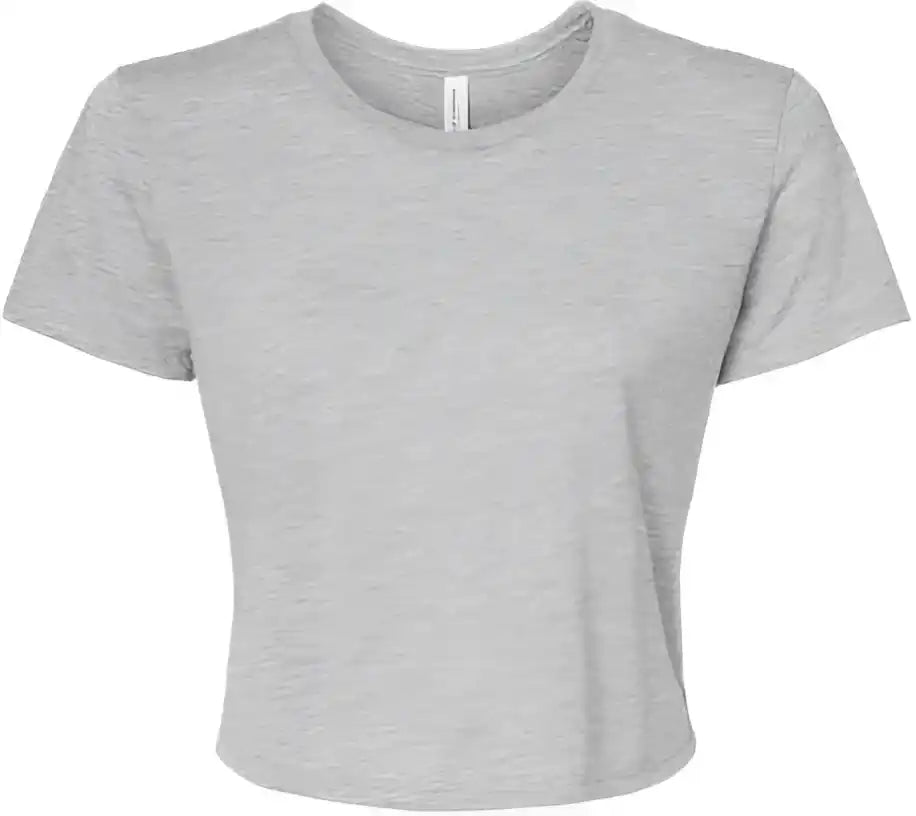 Bella + Canvas 8882 Womens Flowy Cropped Tee Athletic Heather