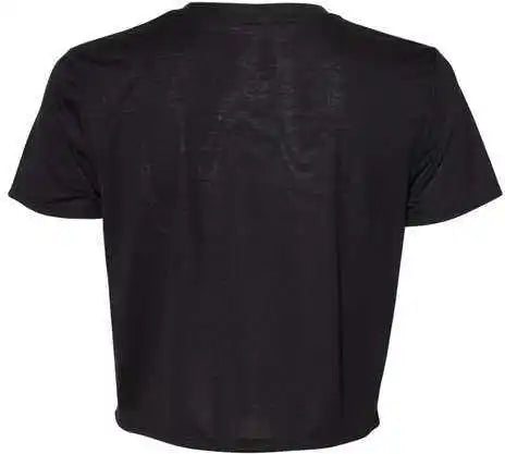 Bella + Canvas 8882 Womens Flowy Cropped Tee Black