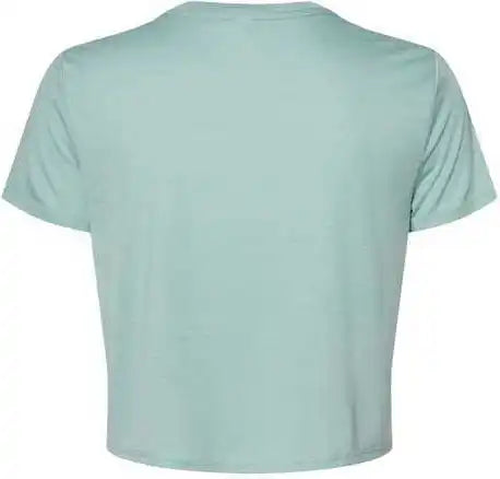 Bella + Canvas 8882 Womens Flowy Cropped Tee Dusty Blue