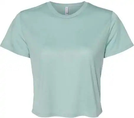 Bella + Canvas 8882 Womens Flowy Cropped Tee Dusty Blue