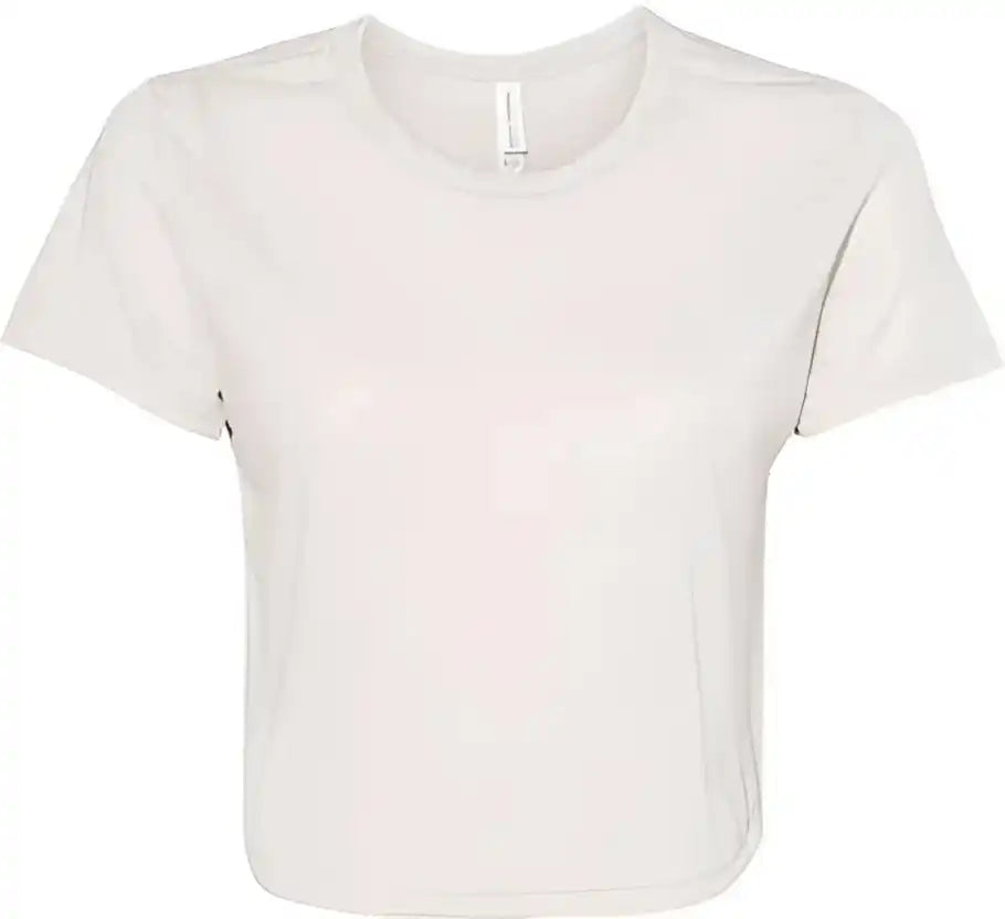 Bella + Canvas 8882 Womens Flowy Cropped Tee Heather Dust