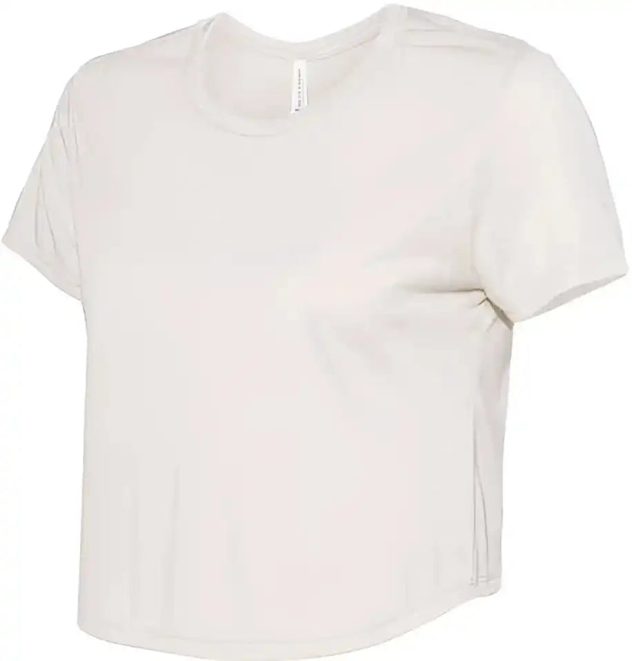 Bella + Canvas 8882 Womens Flowy Cropped Tee Heather Dust