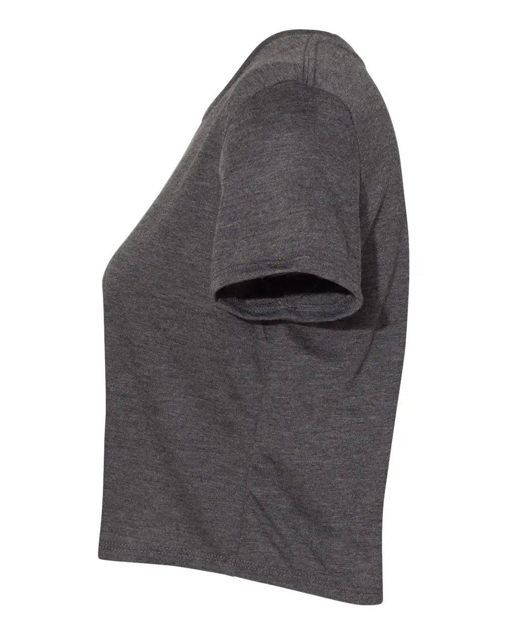 Bella + Canvas 8882b Women’s Flowy Crop Tee - 8882 - Dark Gray Heather