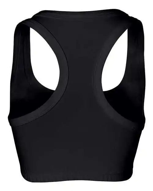 Bella + Canvas 970 Women’s Nylon Spandex Sports Bra - Black